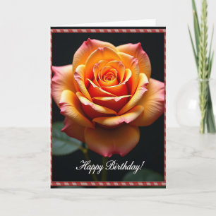 Rose Birthday Art Card
