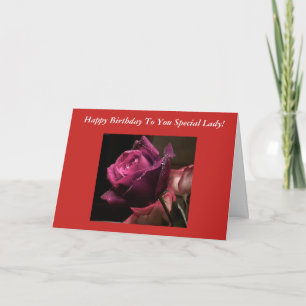Rose Birthday Card
