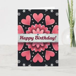 Rose Birthday Floral Card