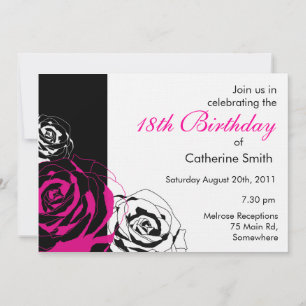 Rose Birthday Invitation