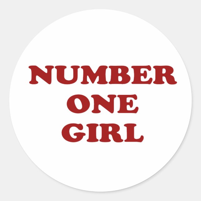 ROSE BLACKPINK Number One Girl Single Fans Classic Round Sticker (Front)