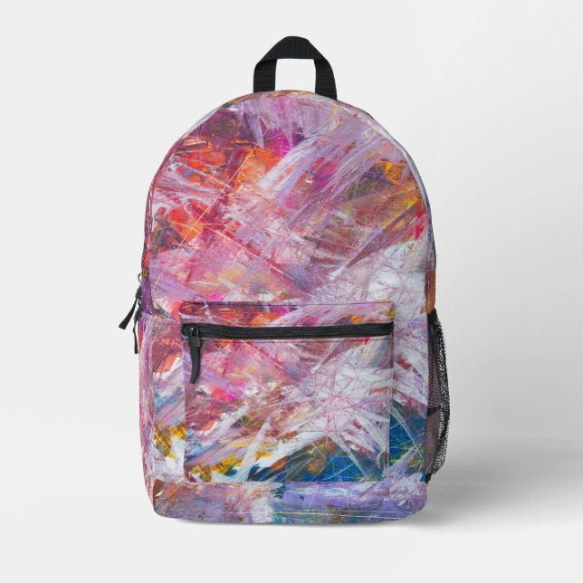 Rose Bloom  Printed Backpack (Front)