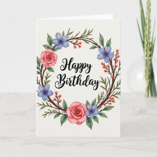 Rose Blossom Celebration Card