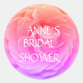 Rose Blossom Photo Classic Sticker