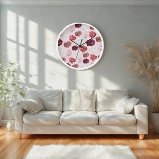 Rose Blossom -Timeless Romance for Valentine's Day Clock