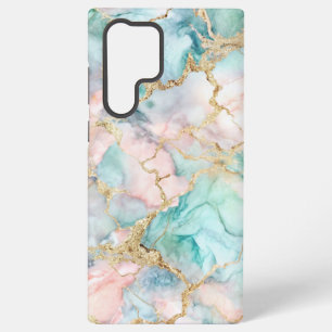 Rose Blue Gold Marble Samsung Galaxy Case