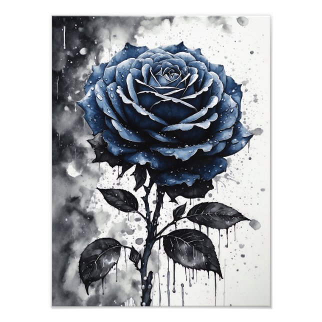 Rose - Blue Photo Print (Front)