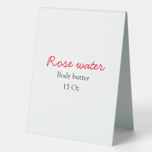 Rose body butter add your text name custom weight