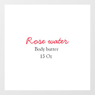 Rose body butter add your text name custom weight