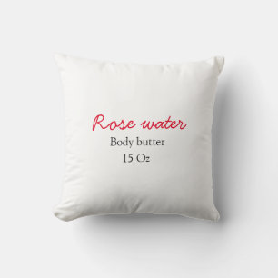 Rose body butter add your text name custom weight cushion