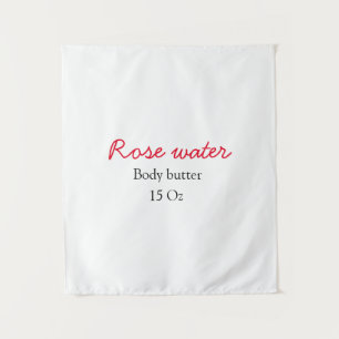 Rose body butter add your text name custom weight tapestry