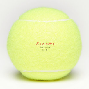 Rose body butter add your text name custom weight tennis balls
