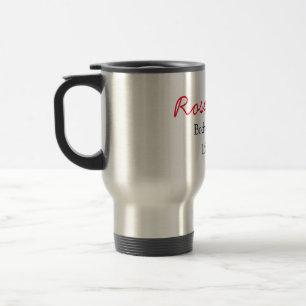 Rose body butter add your text name custom weight  travel mug
