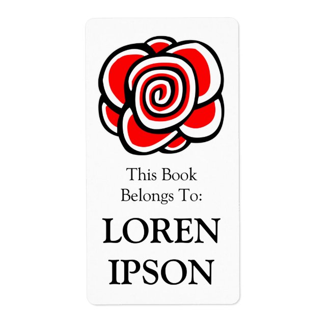 Rose Bookplate (Front)