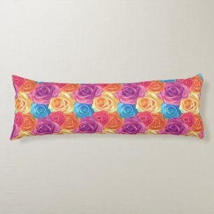 Rose Botanical Apartment Decor Tropical Couch Body Cushion