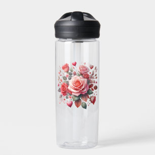 Rose Bouquet Floral Design-62103 Water Bottle