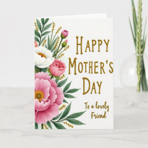 Rose Bouquet For Moms Day Card