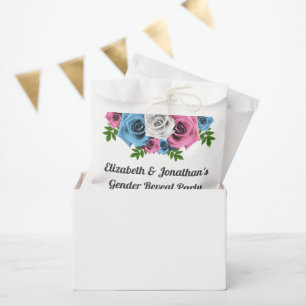 Rose Bouquet Gender Reveal Favour Bag