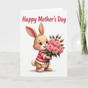 Rose Bouquet Mothers Day Card
