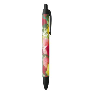 Rose Bouquet Painting - Cute Original Flower Art Black Ink Pen