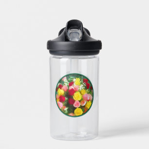 Rose Bouquet Painting - Cute Original Flower Art Water Bottle