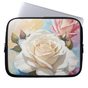 Rose Bouquet Painting Design Laptop Sleeve
