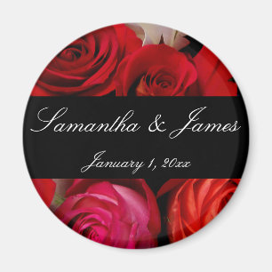 Rose Bouquet Personal Wedding Magnet