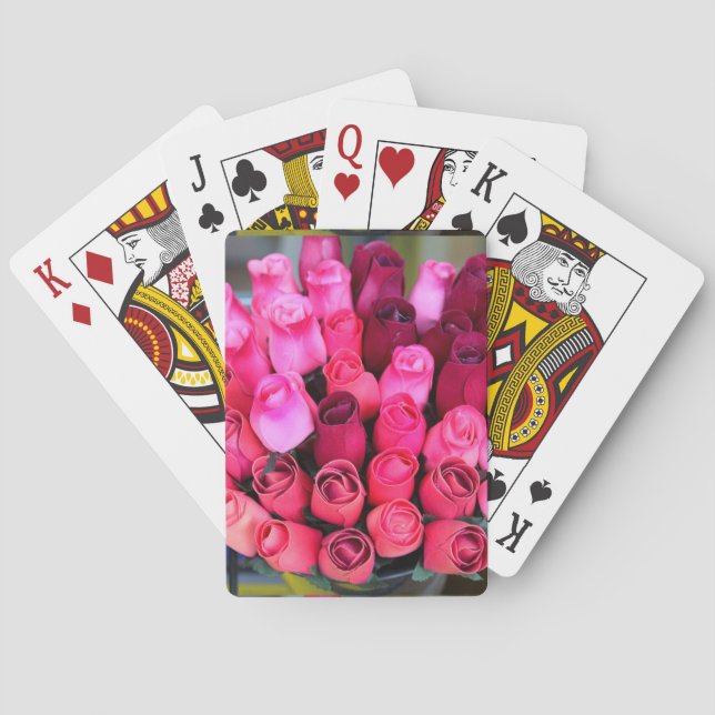 rose bouquet playing cards (Back)