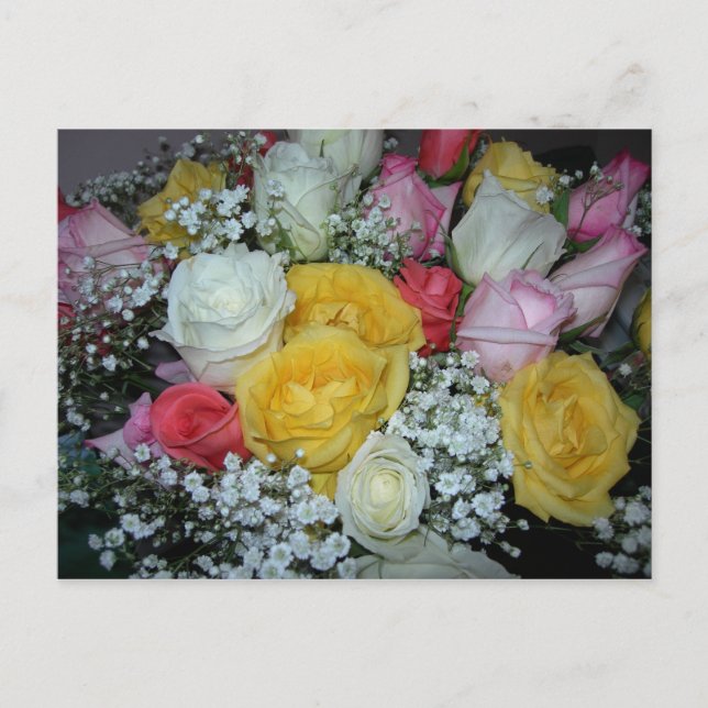 Rose Bouquet Postcard (Front)