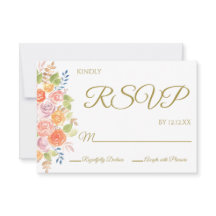 Rose Bouquet RSVP Card