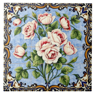 rose bouquet tile