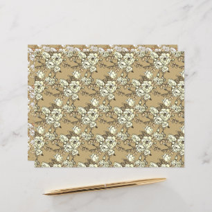 Rose Branch Dark GoldCraft Paper