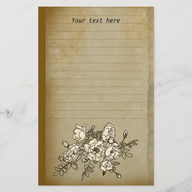 Rose Branch Vintage  Stationery (Front)