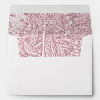 Rose Branches And Berries Wedding Adress Envelope