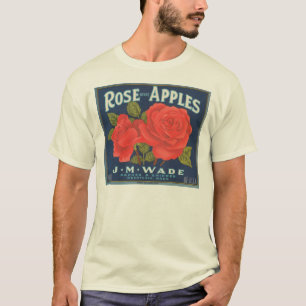 Rose Brand Apples Vintage Crate Label T-Shirt
