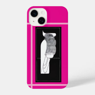 Rose-Breasted Cockatoo Illustration Phone Case 