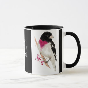Rose Breasted Grosbeak, Bird, Nature, Mug