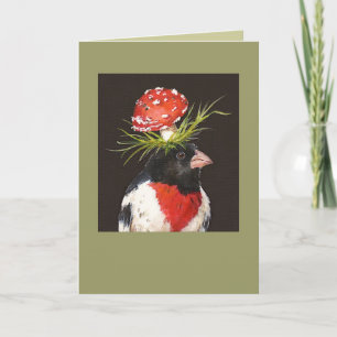 rose-breasted grosbeak card HappyBirthday