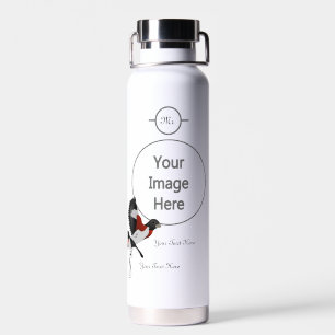 Rose Breasted Grosbeak Cardinal Bird Water Bottle