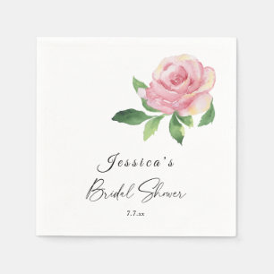 Rose Bridal Shower Napkin