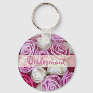 Rose Bridesmaid keychain