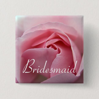 Rose :: Bridesmaid Wedding Button
