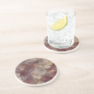 Rose Brown Marble Coaster