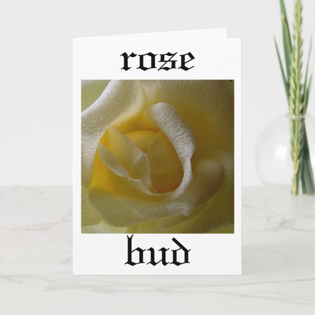 Rose Bud Card (Front)