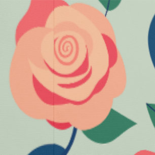Rose Bud Floral Print Peach Shades Flower Pattern Wallpaper