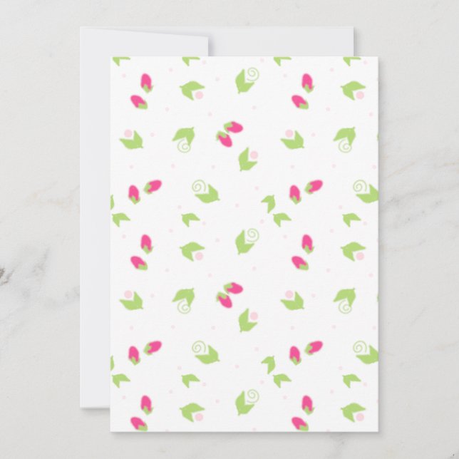 Rose Bud Flower Paper (Front)
