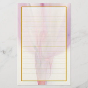 Rose Bud in a Vase II Fine Lined Stationery