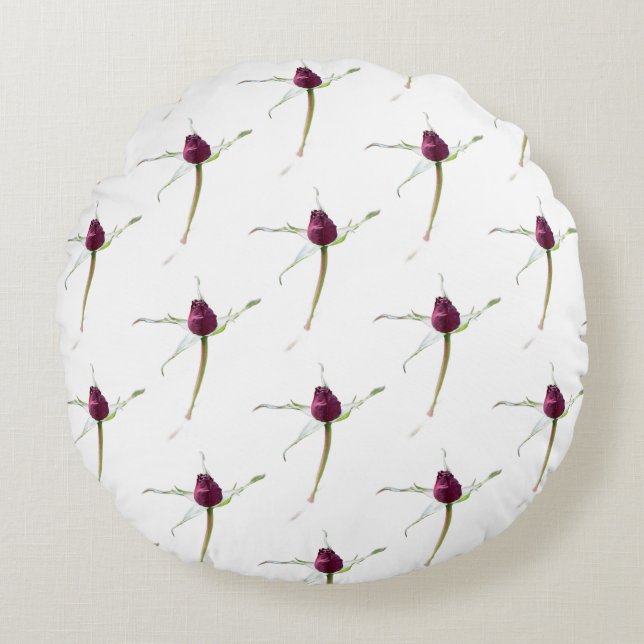 Rose Buds,  Round Cushion (Front)