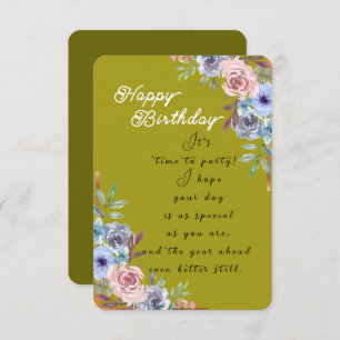 Rose bunch  card