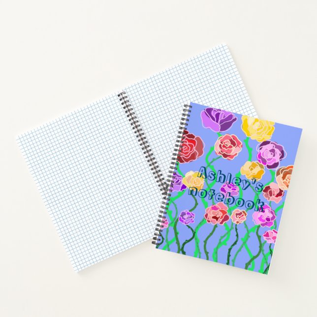 Rose bushes notebook (Inside)